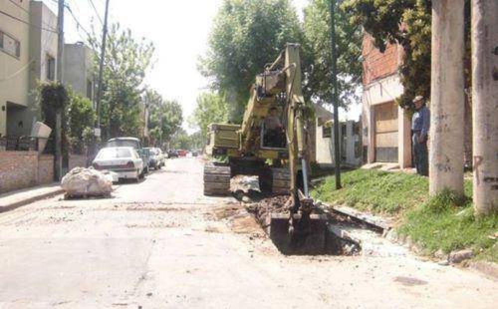 San Isidro: Construyen otro aliviador en Beccar