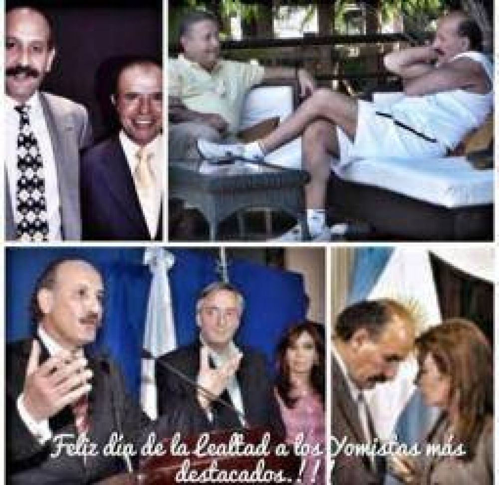 Yoma record� su �lealtad� a Menem, Duhalde y los Kirchner