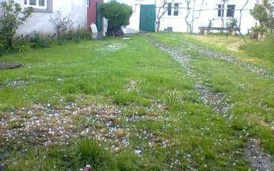 Temporal: Lluvias y granizo en Necochea