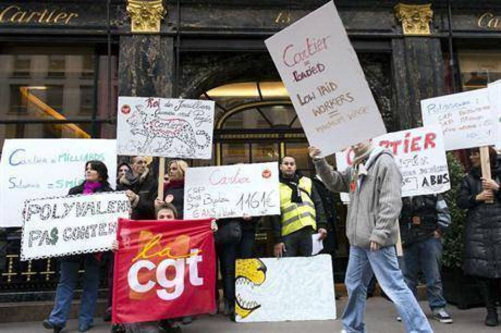 Por primera vez en 166 a�os, los empleados de Cartier hacen una huelga