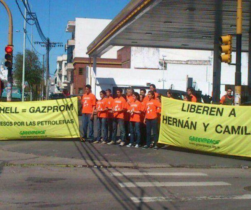 Protesta por la liberaci�n de los activistas detenidos en Rusia