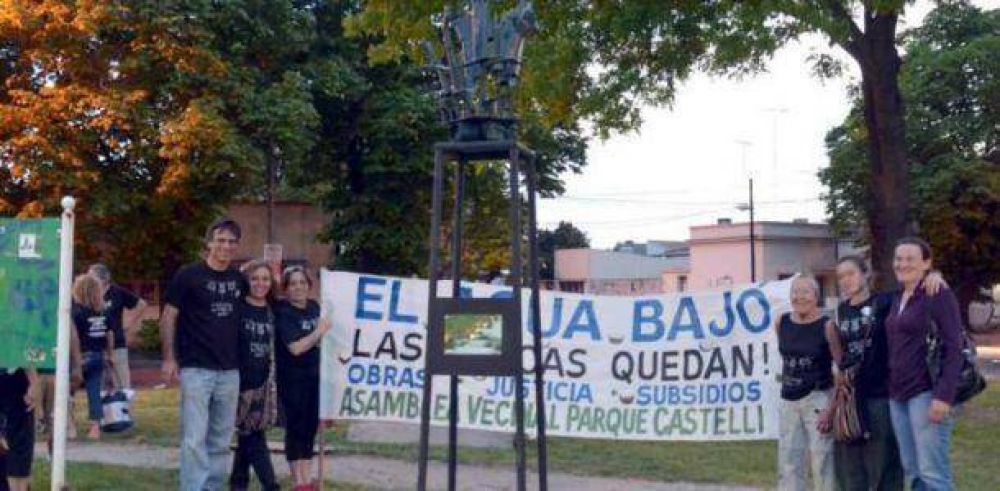 Inauguraron escultura por los inundados