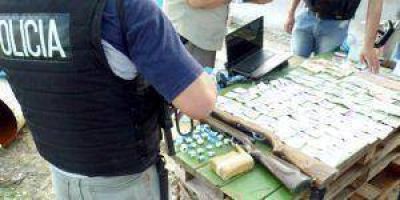 La polic�a destruy� centros de Distribuci�n de Drogas