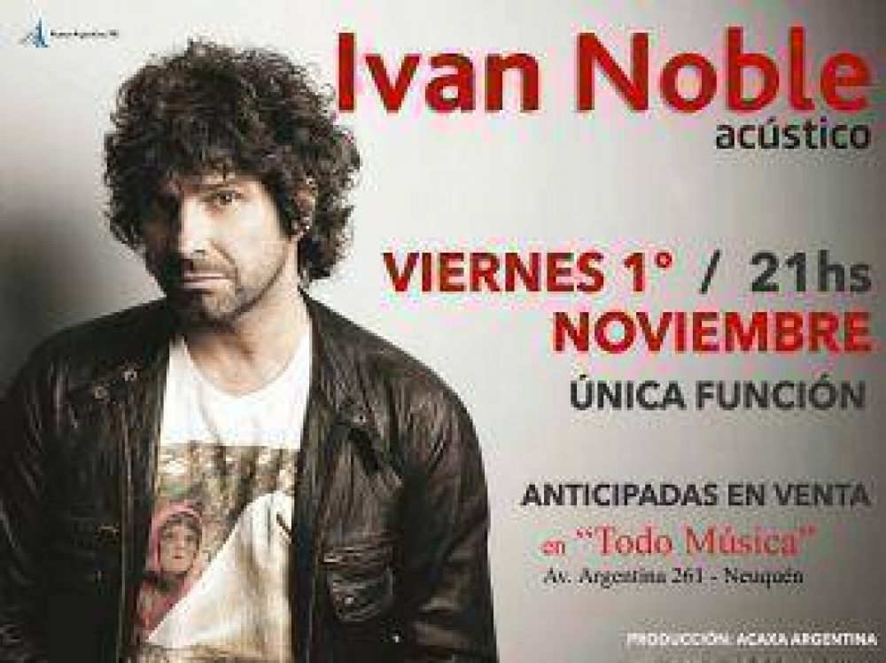 Iv�n Noble, festeja 20 a�os de carrera en Neuqu�n