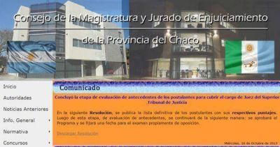 Vacante en el STJ: el viernes el Consejo de la Magistratura fija fecha para el examen de oposici�n