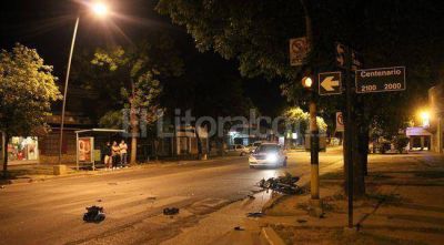 Robo y accidente en Santo Tom�