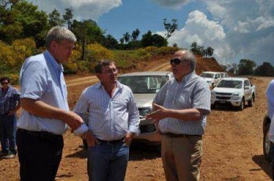 Avanza los trabajos en la ruta que une a los municipios de Campo Grande y 25 de Mayo