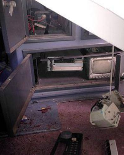 As� qued� la caja del disco r�gido luego del choque del tren