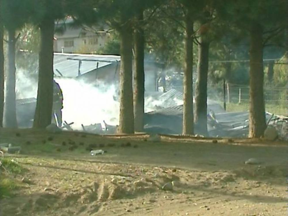 Incendio en dos viviendas de Dina Huapi