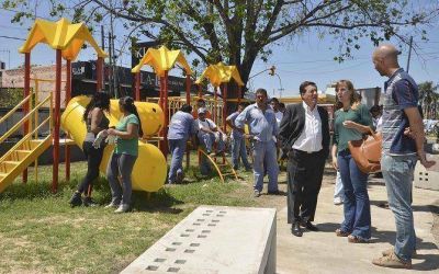 Remodelaci�n y puesta en valor de parques, plazas y paseos en Lan�s