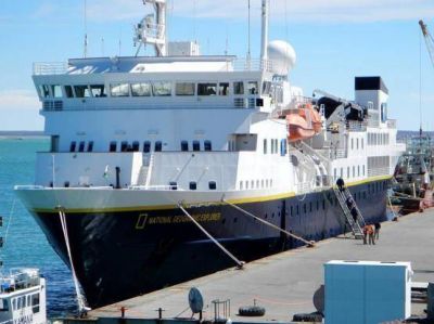 Confirman la llegada del crucero National Geographic Explorer a Deseado