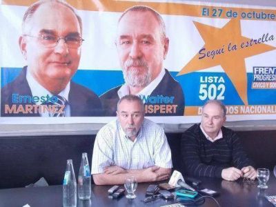 Mart�nez cerr� con Gispert la campa�a en Punilla del frente