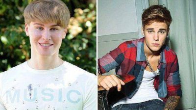Paga 100 mil d�lares en cirug�as para parecerse a Justin Bieber