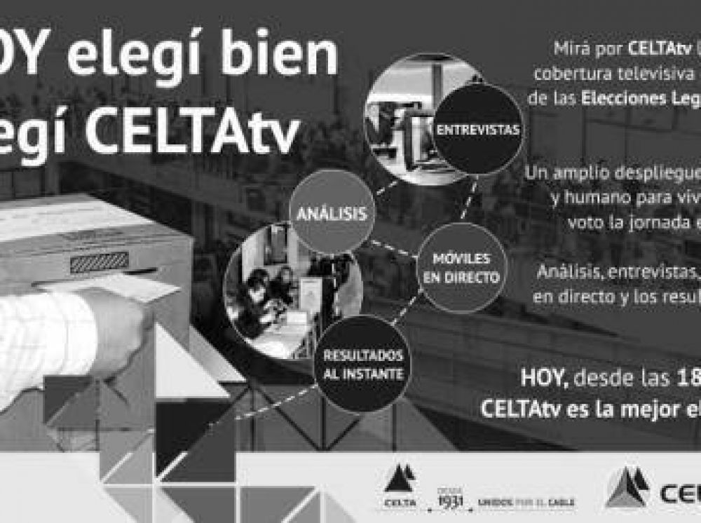 CELTAtv y una gran transmisi�n en vivo de los comicios