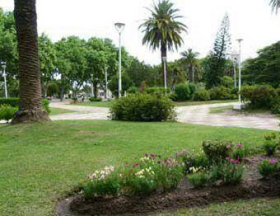 Trabajan en el embellecimiento de los paseos p�blicos de Col�n