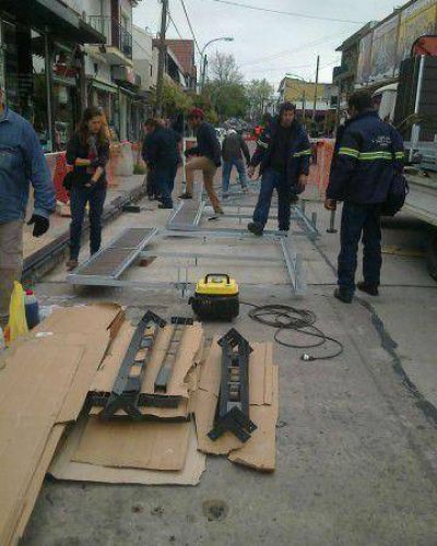 Instalan desk en G�emes a la altura de Castelli y Alvarado