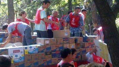 "Argentina Urgente" sum� 700 voluntarios mendocinos