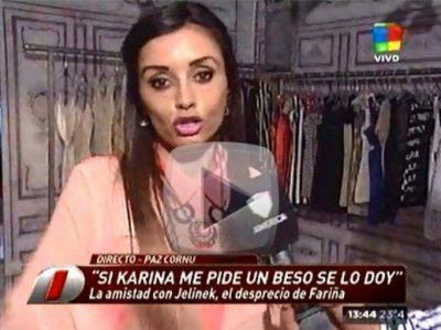 Paz Corn�, la amiga de Karina Jelinek: �Ni loca le negar�a un beso�