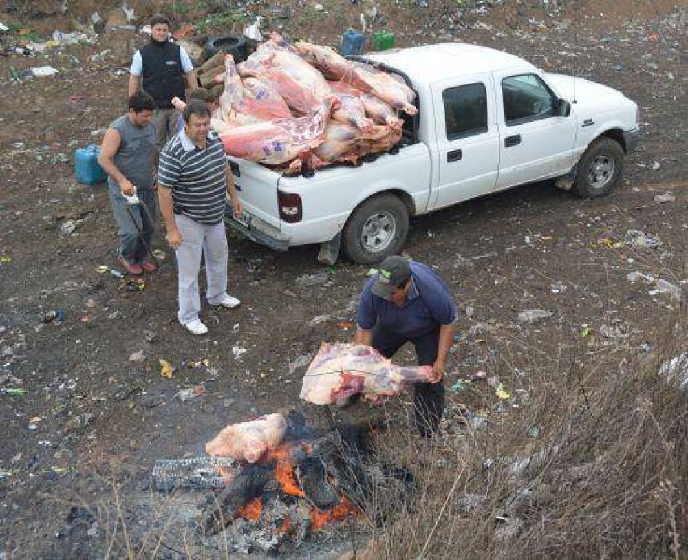 Victorica: decomisan y queman 1.500 kilos de carne