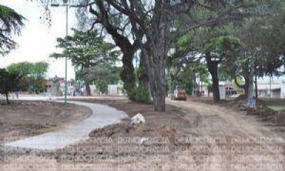 Avanzan las tareas en la Plaza Marcilla
