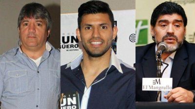 El "Kun" Ag�ero habl� de la pelea de su pap� con Diego Maradona