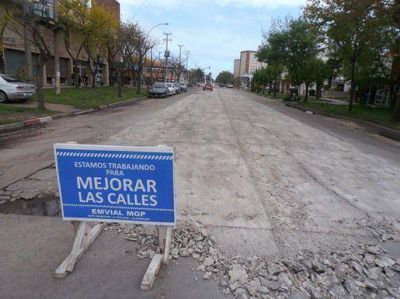 �Estamos haciendo una reconstrucci�n total de la avenida Libertad�