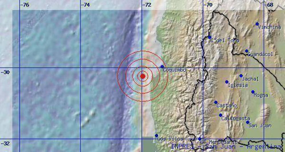 Un sismo en Chile se sinti� en el centro de San Luis