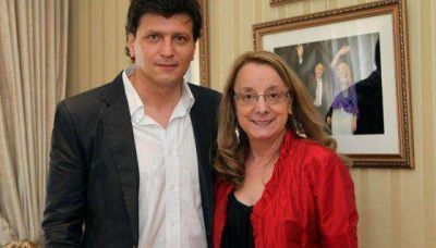 Alicia Kirchner recibe al diputado electo del FPV Mauricio G�mez Bull