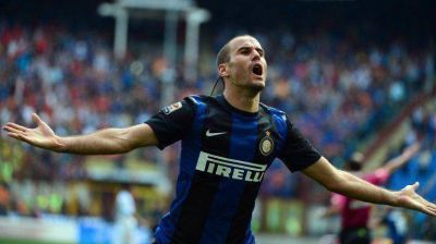 El bahiense Rodrigo Palacio fue contundente: "Me gustar�a quedarme de por vida en el Inter"	