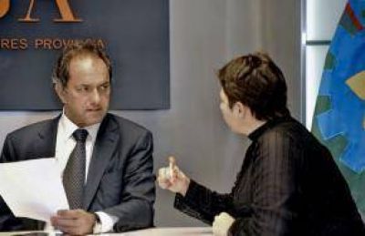 Scioli - Batakis con el Presupuesto Provincial 2014