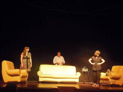 Eduardo Forese y Lila Cohen, en el escenario del TAFS