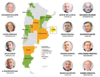 El avance que logr� la oposici�n muestra un mapa pol�tico disperso con vistas a 2015