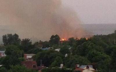 Incendio en la Reserva Natural San Isidro