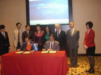 Se firm� el convenio de hermandad entre El Calafate y la cuidad de Hangzhou