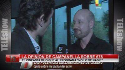 Campanella contra 678: "No lo ven ni los Kirchneristas"