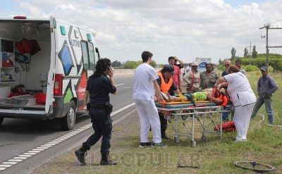 Dos ciclistas atropellados en la Ruta Nacional N� 226