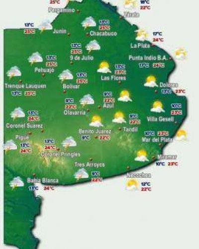 Rige un alerta meteorol�gico para Jun�n y la regi�n