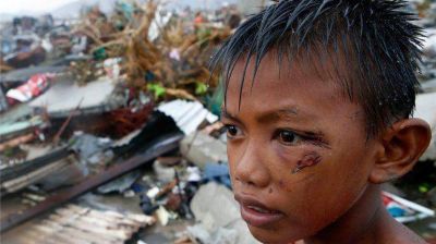 Cuatro millones de ni�os est�n afectados por el paso del tif�n Haiyan en Filipinas