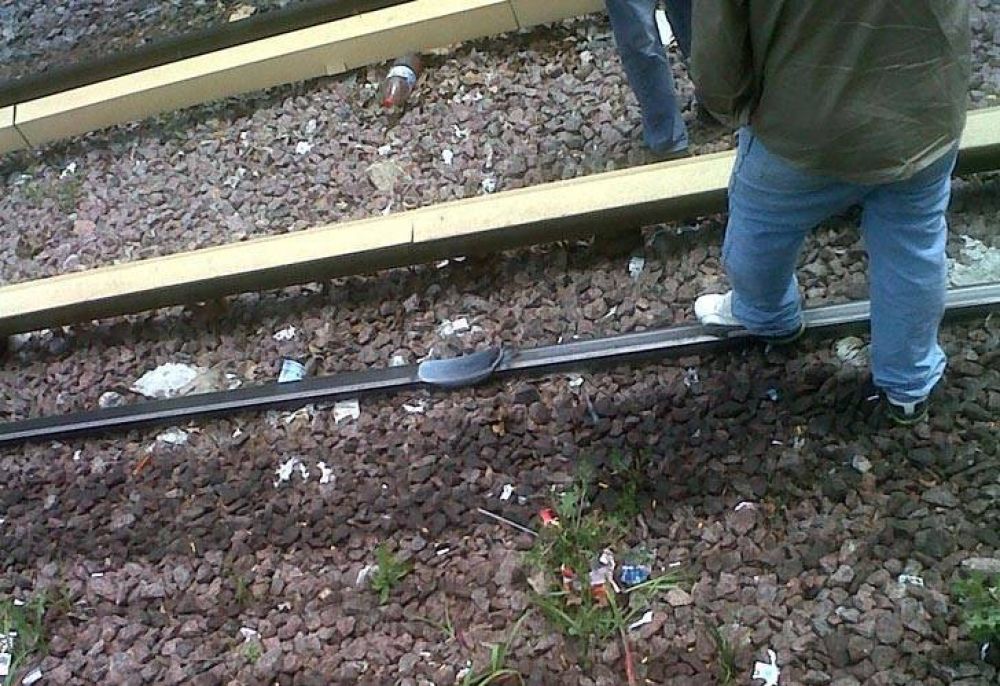Se "fundieron" las v�as del tren Mitre