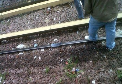 Se "fundieron" las v�as del tren Mitre