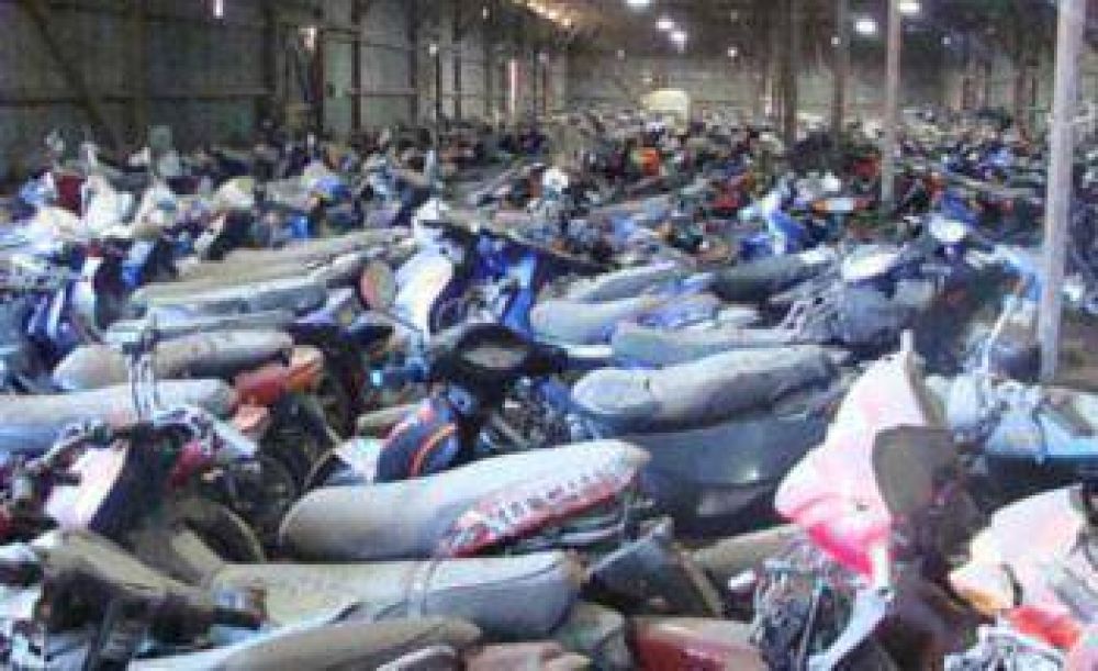 Esperan respuestas del Registro Automotor para proceder a subastar las motos secuestradas