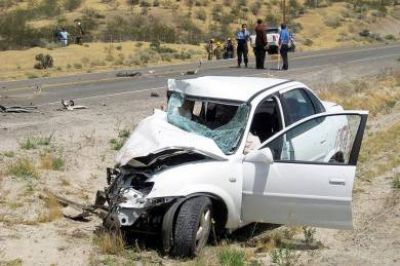 Un muerto y un herido grave por feroz triple choque cerca de Gaiman