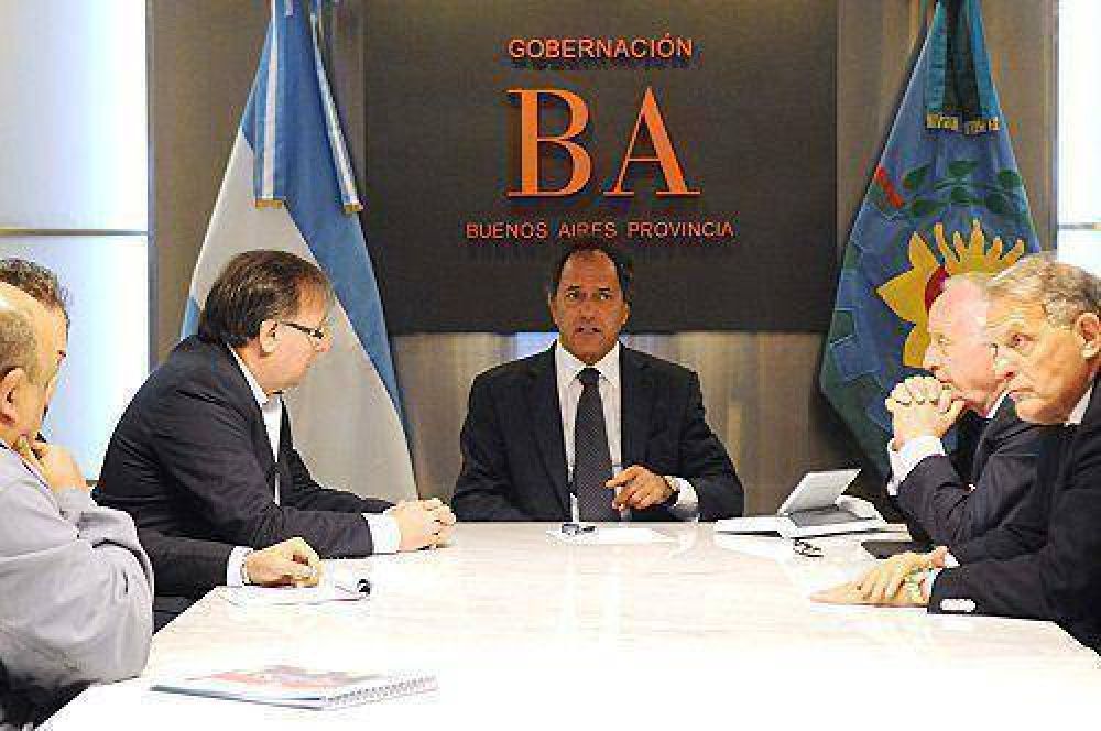 Scioli se reuni� con las autoridades de SMATA y empresarios italianos
