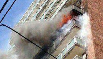 Nueve personas afectadas por un incendio en el barrio de Palermo
