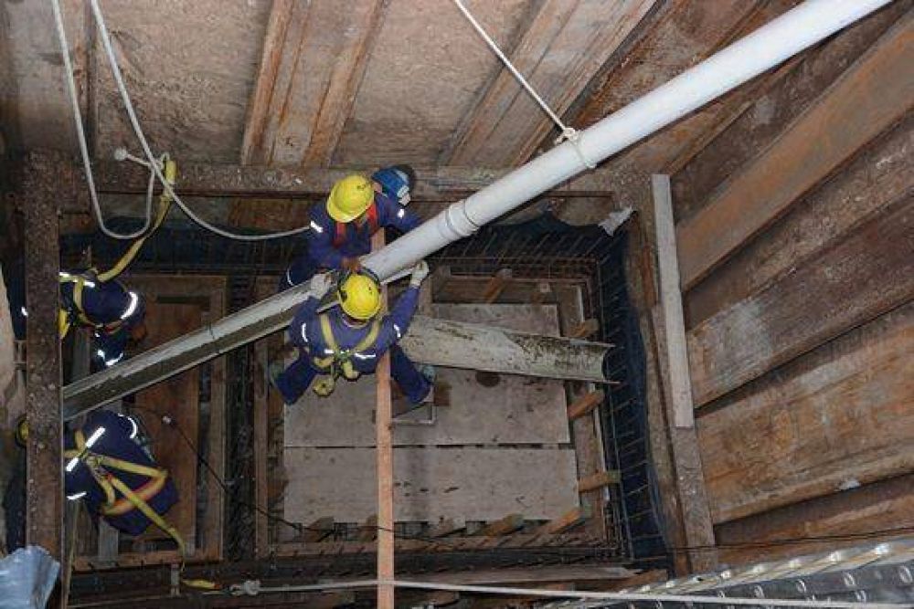Trabajos en la Estaci�n de Bombeo para habilitar cloacas en El Pilar