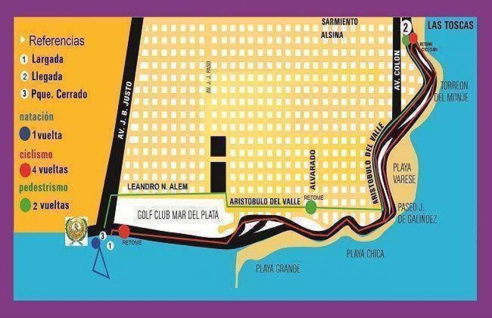 El Triatl�n Ol�mpico de Mar del Plata a disputarse en diciembre cubri� el cupo de participantes