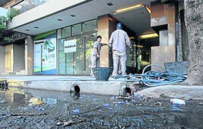 Las cloacas, otras �v�ctimas� de varios d�as de lluvias