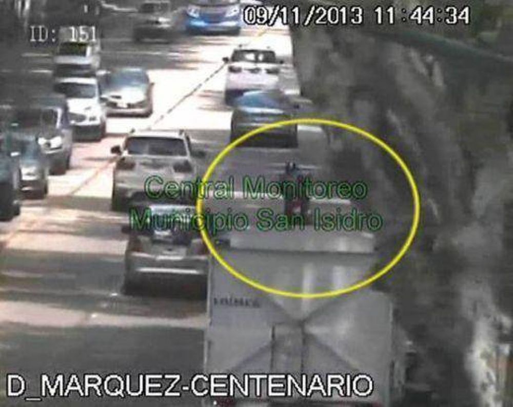 Persecuci�n y captura de un delincuente en San Isidro