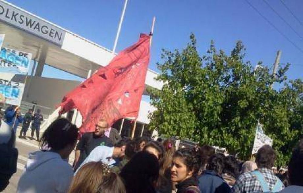 Tensi�n en la planta de VW por una protesta laboral