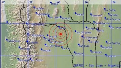 Sismo que sacudi� Mendoza, se sinti� en C�rdoba